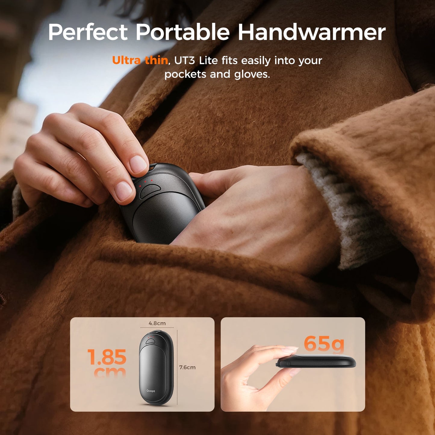 UT3 Lite 2-in-1 Magnetic Rechargeable Hand Warmer